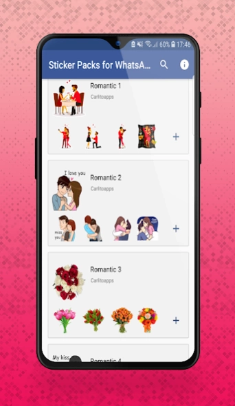 Romantic Stickers for Whatsapp 5.0 Screenshot