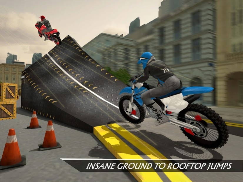 Rooftop Bike Rider Stunt Game 4 Screenshot