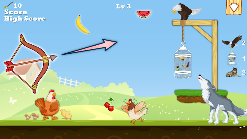 Rope Archery Birds Rescue  Screenshot