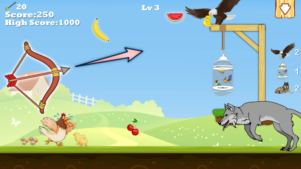 Rope Archery Birds Rescue  Screenshot