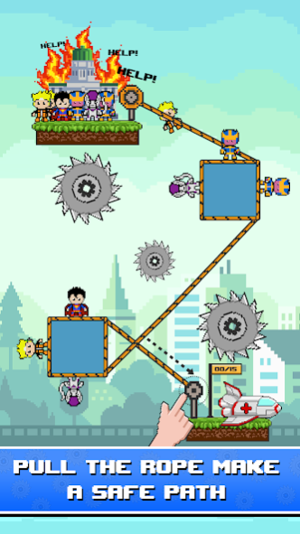Rope Pixel Master: Rescue Hero 0.5 Screenshot