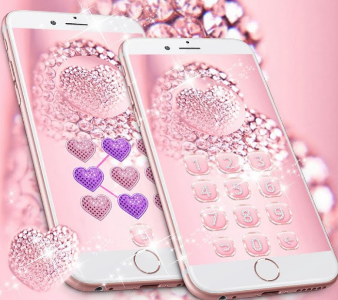 Rose Gold Diamond Love Theme 1.2 Screenshot