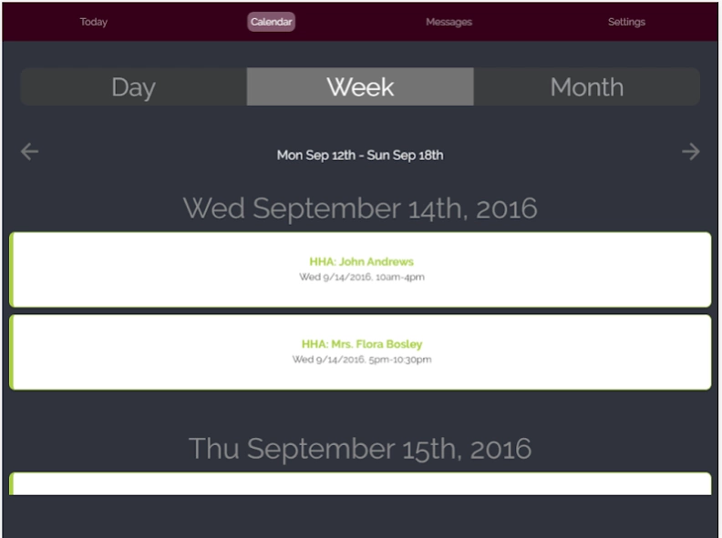 Rosemark Caregiver Mobile  Screenshot