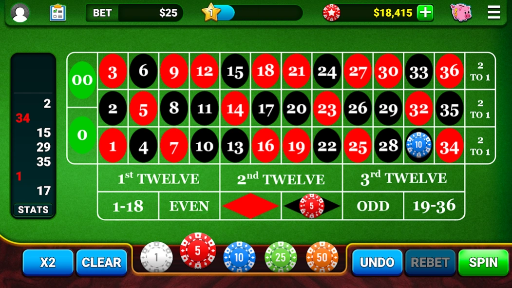 Roulette Casino Vegas Games 1.8.5 Screenshot