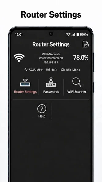 Router Settings: WiFi Password  Screenshot