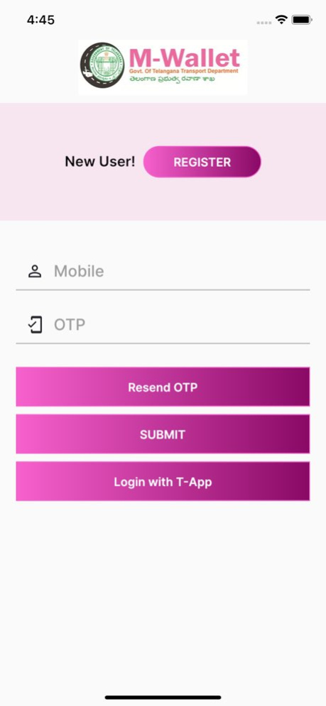 RTA M-Wallet  Screenshot