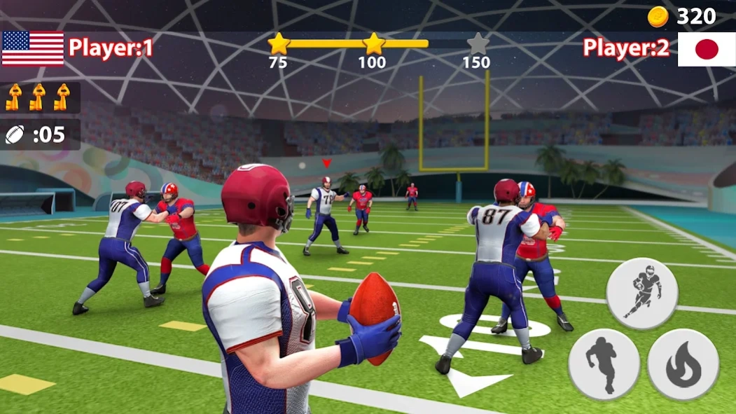Rugby Game: Flick Quarterback 1.1.4 Screenshot