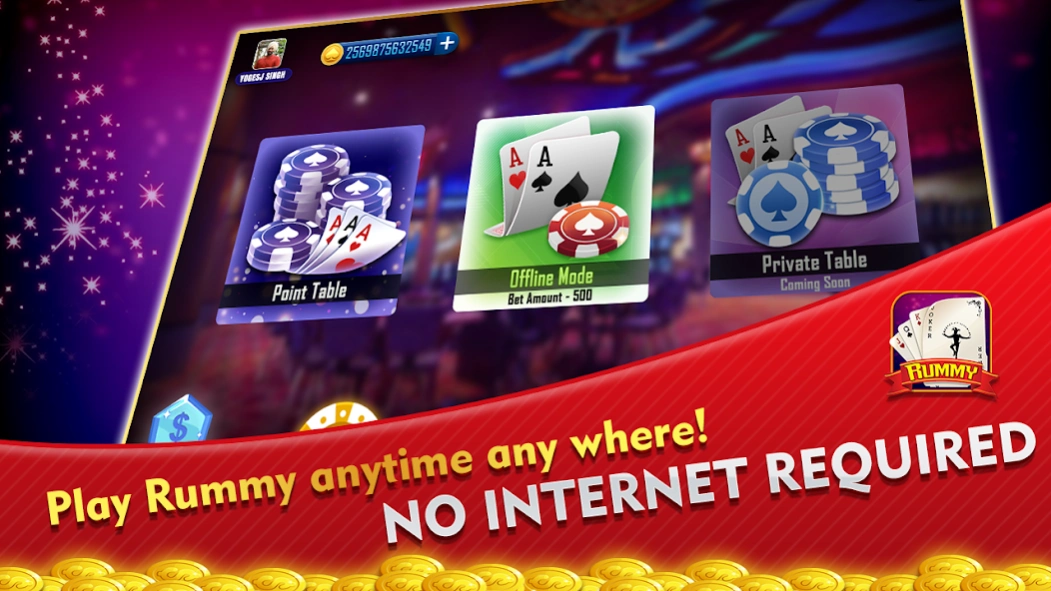 Rummy offline King of card gam 1.1 Screenshot