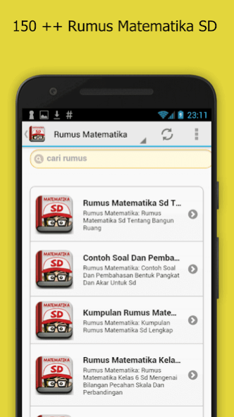 Rumus Matematika SD Lengkap 1.0 Screenshot