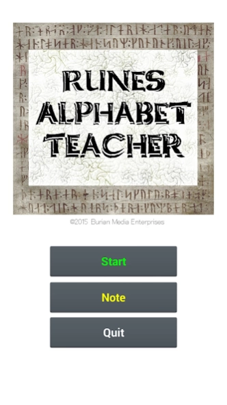 Runes Alphabet Teacher  Screenshot