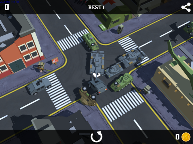 Rush War Traffic - Crossy Car City 1.0 Screenshot