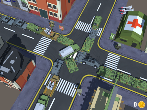 Rush War Traffic - Crossy Car City 1.0 Screenshot