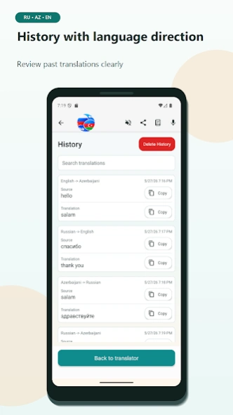 Russian Azerbaijani Translator 26.5 Screenshot
