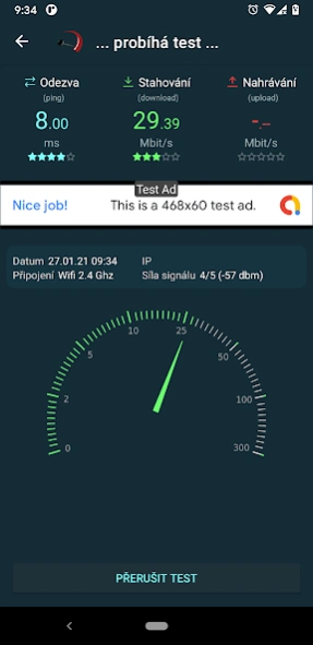 Rychlost.cz - rychlost připoje  Screenshot
