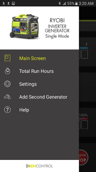 Ryobi(TM) GenControl(TM) 2.12.0 Screenshot