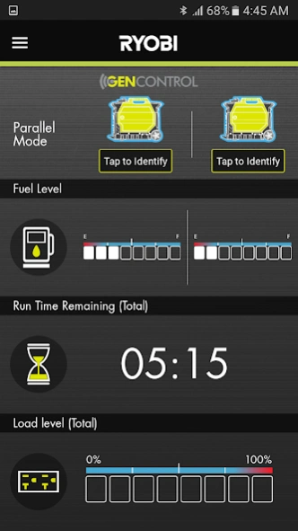 Ryobi(TM) GenControl(TM) 2.12.0 Screenshot