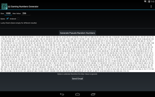 )s) Gaming Numbers Generator 5 Screenshot