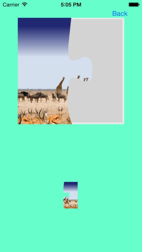 Safari Animals Jigsaw Puzzles 1.1 Screenshot
