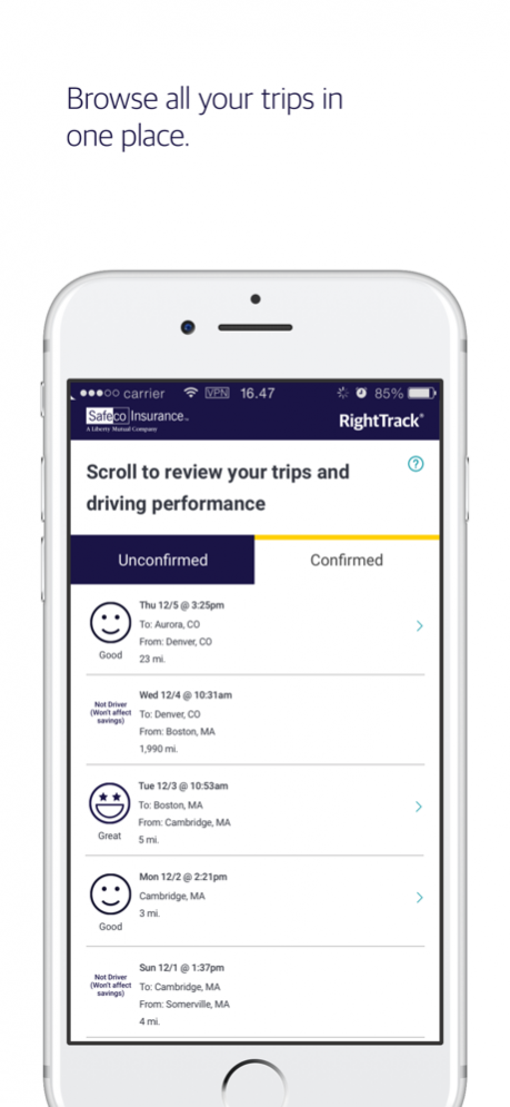 Safeco RightTrack 3.78.44 Screenshot