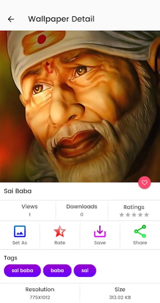 Sai Baba HD Wallpaper 3.0 Screenshot