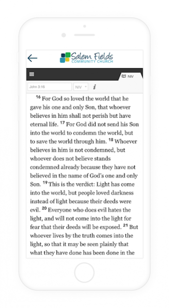 Salem Fields Community Church 2.0 Screenshot