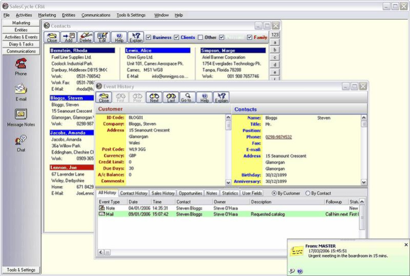 SalesCycle CRM 2.1.11 Screenshot