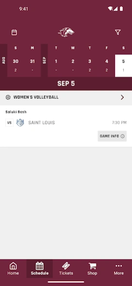 SIU Salukis 183.0.10 Screenshot