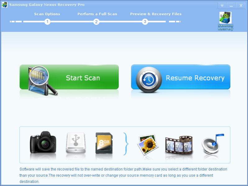 Samsung Galaxy Nexus Recovery Pro 2.6.2 Screenshot
