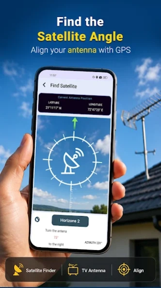 Satellite Finder Aline Antenna 1.17 Screenshot