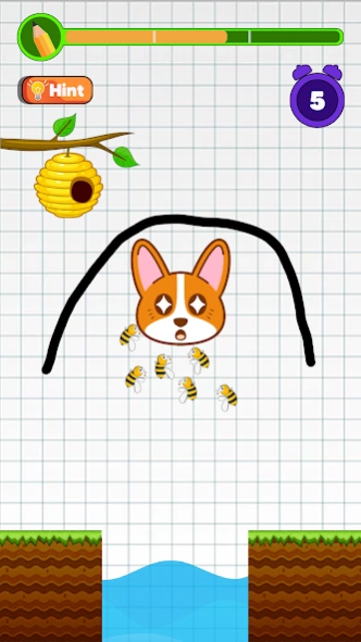 Save The Dog Game - Dog vs Bee 1.1 Screenshot