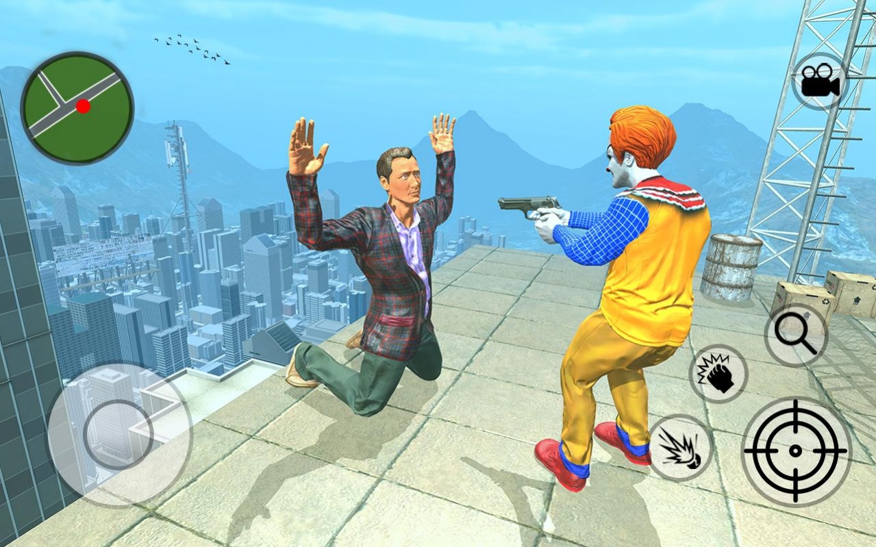 Scary Clown Crime Simulator:City Clown Gang Attack 1.1 Screenshot