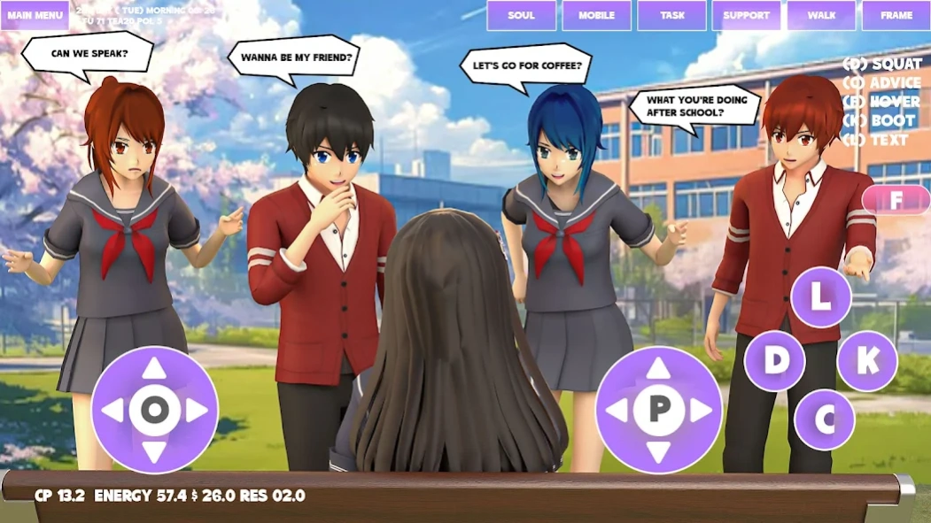 School Simulator Anime Girl 3D  Screenshot