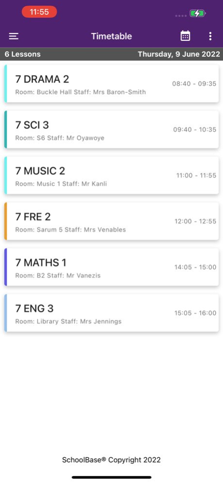 SchoolBase Parent 1.5.1 Screenshot