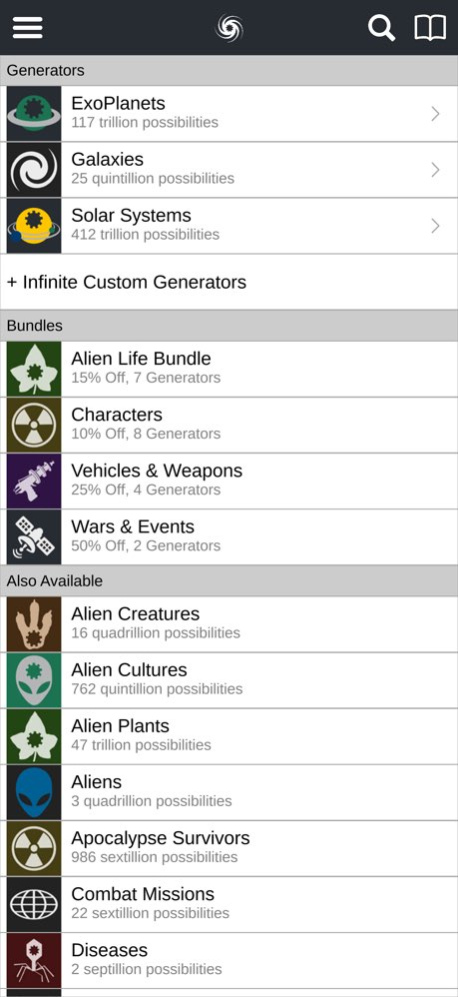 Sci-Fi Writer's Companion 14.3 Screenshot