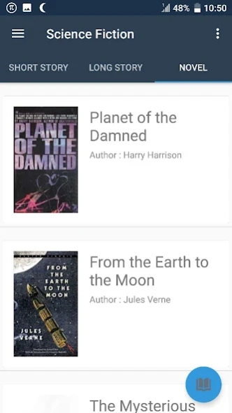 Science fiction books - Novels 7.0.1 Screenshot