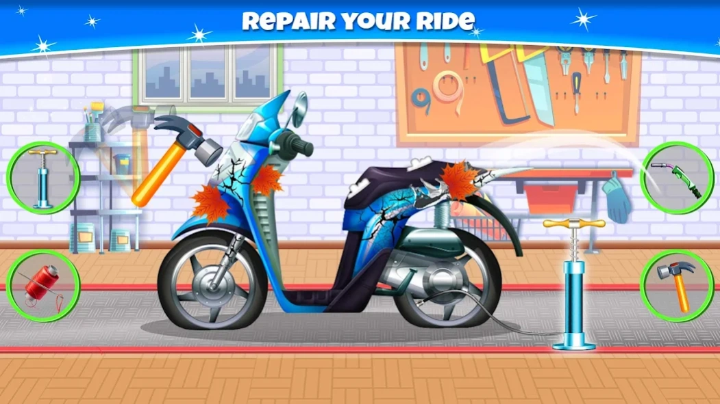 Scooter Repair Mechanic Garage 1.20 Screenshot