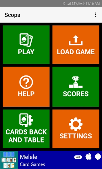 Scopa 1.28 Screenshot