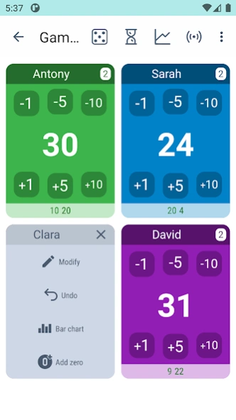 Score tracker 3.3.5 Screenshot
