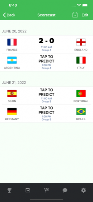 Scorecast app 3.8.1 Screenshot