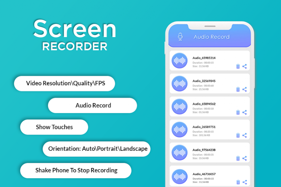 Screen Recorder : Capture : Audio Recorder 1.11 Screenshot