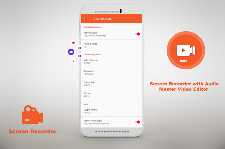 Screen Recorder - Record video screen with sound 1.0 Screenshot