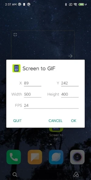 Screen to GIF APNG 1.27 Screenshot