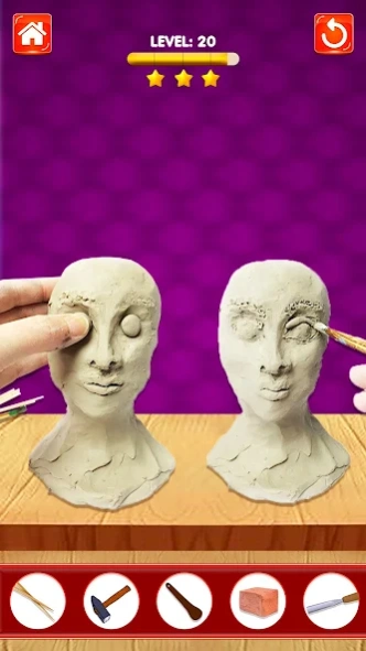 Sculpt Face Clay People Games  Screenshot