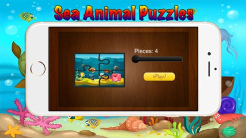 Sea Animal Jigsaw Puzzles for Toddlers Kids Games  Screenshot