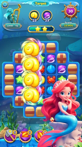 Sea creatures - Match 3 game 1.2.0 Screenshot