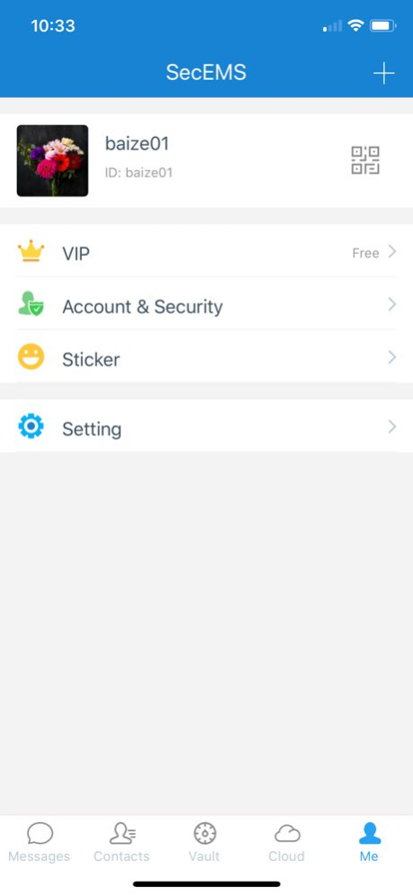 SecEMS : Secure Messaging 6.2.2 Screenshot