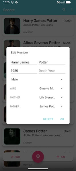 Secere Family Tree 4.1.0 Screenshot