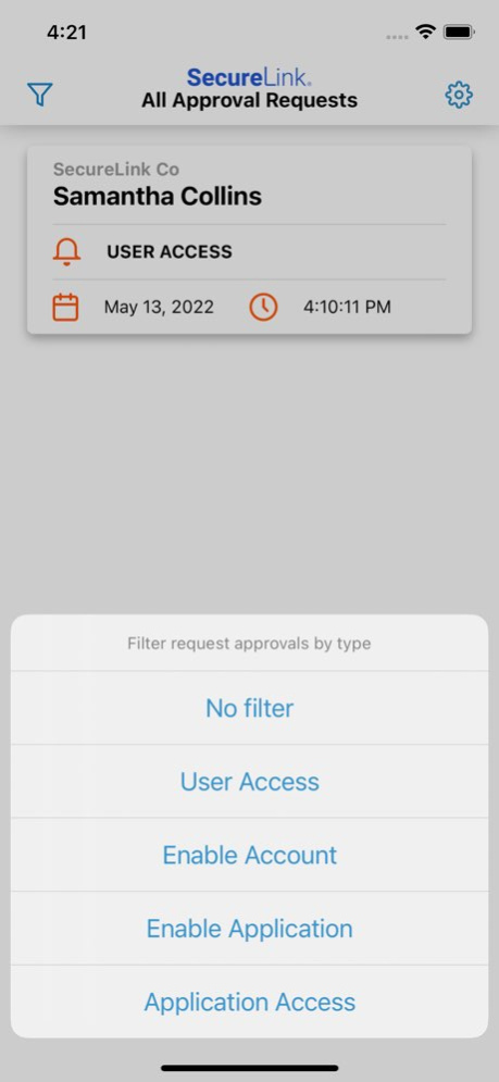 SecureLink Enterprise Approver 1.2.2 Screenshot