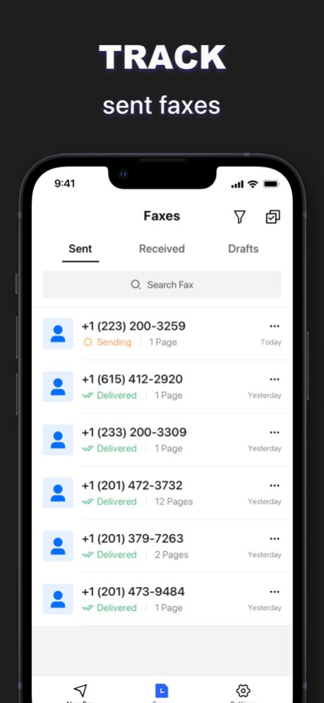 Fax from iPhone - Scan & Send 1.3.2 Screenshot