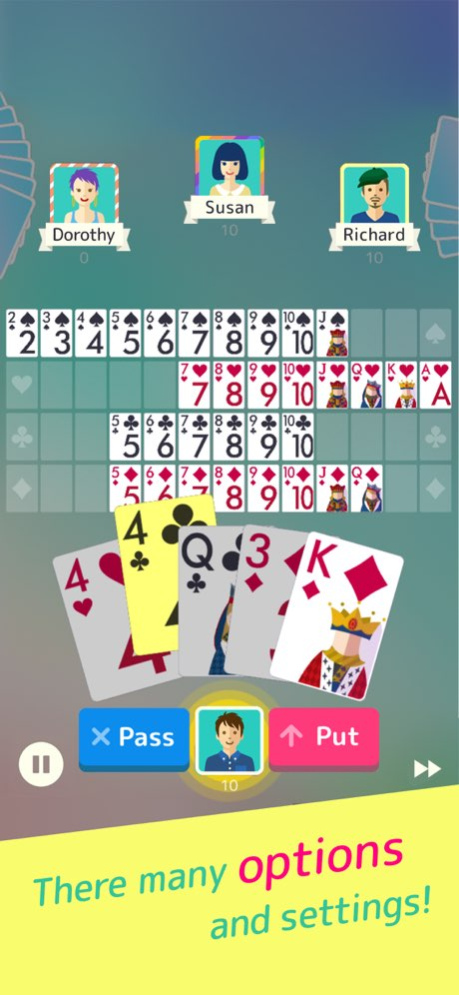 Sevens - Fun Classic Card Game 1.5.4 Screenshot